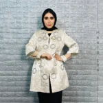 مانتو مجلسی ژاکارد ترک جواهر دوزی